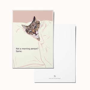 Cartolina e poster Morning Mood: Cat Edition