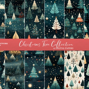 Seamless Pattern Christmas Tree