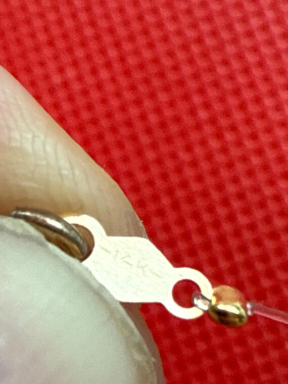 14K Gold Floating CZ Pear Teardrop Necklace - image 6