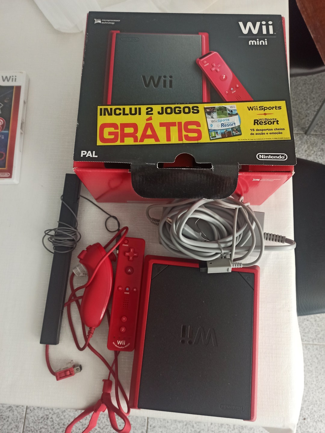 Nintendo Wii Mini Console With All Original Accessories Mario Etsy