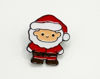 Kawaii Christmas Santa Emaille Pin - Entzückendes Urlaubs-Accessoire für festliche Freude!