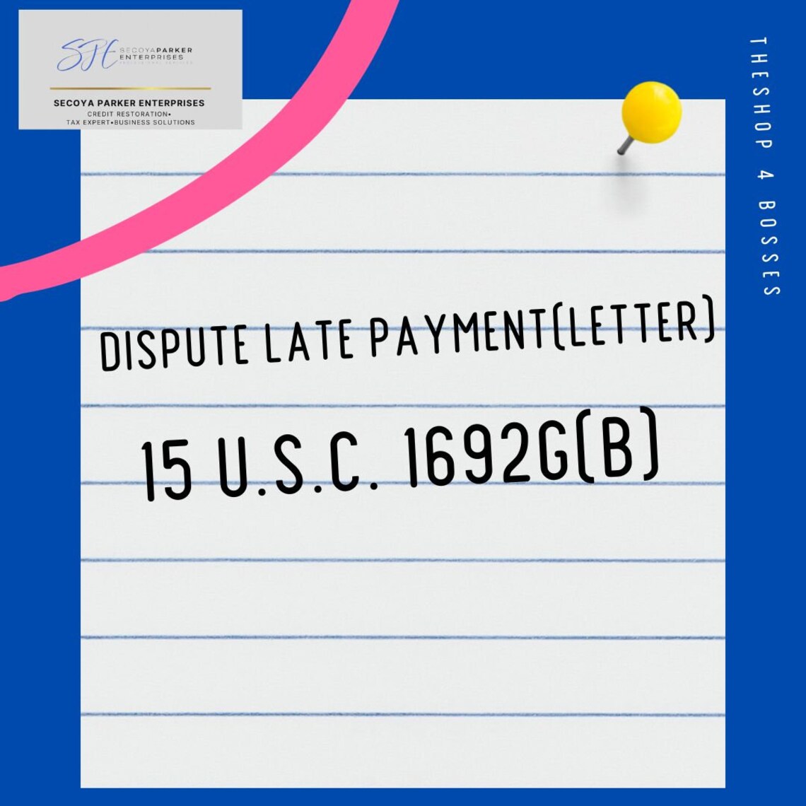 Late Payment Dispute Letter Etsy