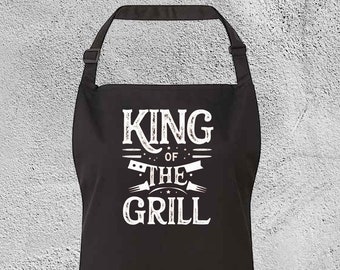 Avental King Of The Grill, Avental para Churrasco, Avental Masculino, Avental para Churrasco, Avental Engraçado de Chef para Homens, Rei do Churrasco, Avental para Churrasco, Presente para Ele/Pai 11