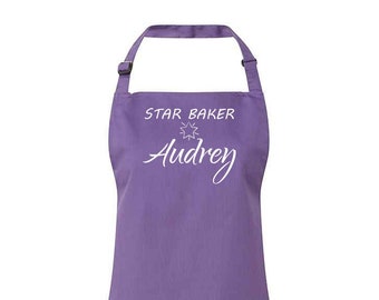 Custom Star Baker Apron, Personalised Baker Apron, Baking Off, Custom Baker Gift, Chef Apron, Kitchen Apron, Baking Apron, Gift for Her/Him