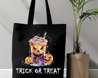 Torba na Halloween, Torba na Evil Bubble Tea, Torba na Cukierek albo psikus, Zabawny prezent na Halloween, Torba na całe życie