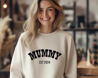 Mummy Sweatshirt, Mothers Day Gift, New Mom Gift, Mummy Sweater, Personalised Mum Sweatshirt, Mum Birthday Gift, Custom Mum Sweater (82)