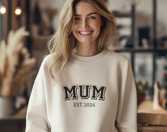 Mum Sweatshirt, Mothers Day Gift, New Mom Gift, Mummy Sweater, Personalised Mum Sweatshirt, Mum Birthday Christmas Gift, Mama Sweater (83)