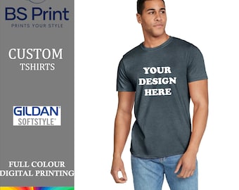 Camisetas estampadas a medida, camisetas personalizadas, impresión fotográfica, tu diseño en camiseta, ropa de trabajo con logotipo, camisetas impresas a todo color con impresión DTF.