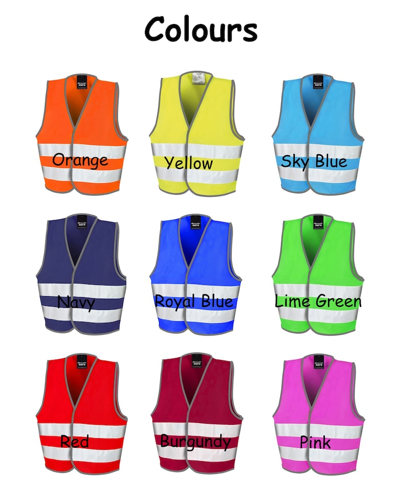 Caution Horse and Rider Children Hi Vis Vest, Kids Personalized