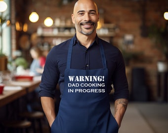 Avental engraçado para pai, Aviso! Pai cozinhando em andamento, Avental de chef personalizado, Avental para o dia dos pais, Cozinha Dadin, Presente para ele, Avental para churrasco do pai 29