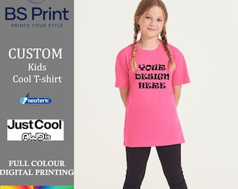 Custom Kids Polyester Shirt, Moister Wicking Kids Shirt, Personalised Poly T-shirt, Children Sports Gym Shirt, Kid Sportwear, Football Shirt
