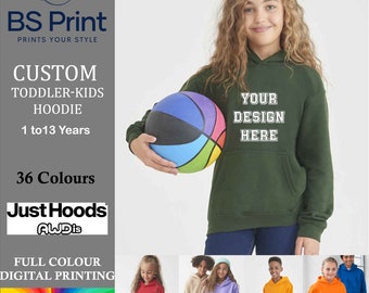 Custom Kids Hoodie, Personalised Toddler Hoodie with Logo or Text, Custom Hoodie for Kids, Christmas Jumper, Birthday Hoodie, Photo Hoodie