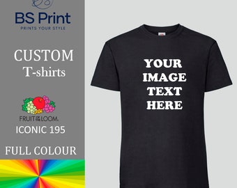 Camisetas personalizadas, camisetas personalizadas, impresión fotográfica, diseño propio, ropa de trabajo con logotipo, camisetas a todo color con impresión DTF