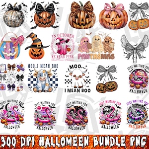 20 Halloween Mega Bundle Png, Halloween Bundle Png, Ghost Bundle Png, Pumpkin Bundle Png, Fall Halloween Bundle, Halloween Designs Bundle