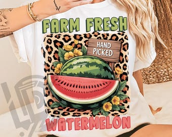 Farm Fresh Watermelon Png, Watermelon Png, Sublimation Design, Summer Png, Summer Vibes Png, Trendy Summer Png, Girly Summer Png, Fruit Png