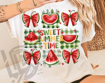 Sweet Summer Time Png, Watermelon Coquette Png, Watermelon Png, Sublimation Design, Summer Png, Summer Vibes Png, Girly Summer, Fruit Png
