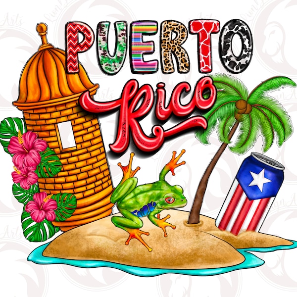 Puerto Rico Png, Sublimation Design Download, Puerto Rico State Png, Puerto Rico Flag Png, Western Puerto Rico Png, Sublimate Download