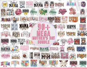 90+ Mama Bundle Png, Mama Kariert Png, Preppy Mama Png, Mama Bundle Png, Mimi Png, Retro Mama Blume Png, Geschenk für Mama, Mega Bundle Png