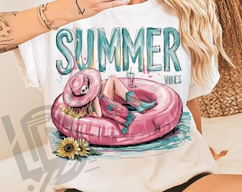 Cowgirl Sommer Png, Western Sommer Png, Cowgirl Png, Western Png, Retro Sommer Png, Sommer Vibes Png, Sublimationsdesign, Western Cowgirl
