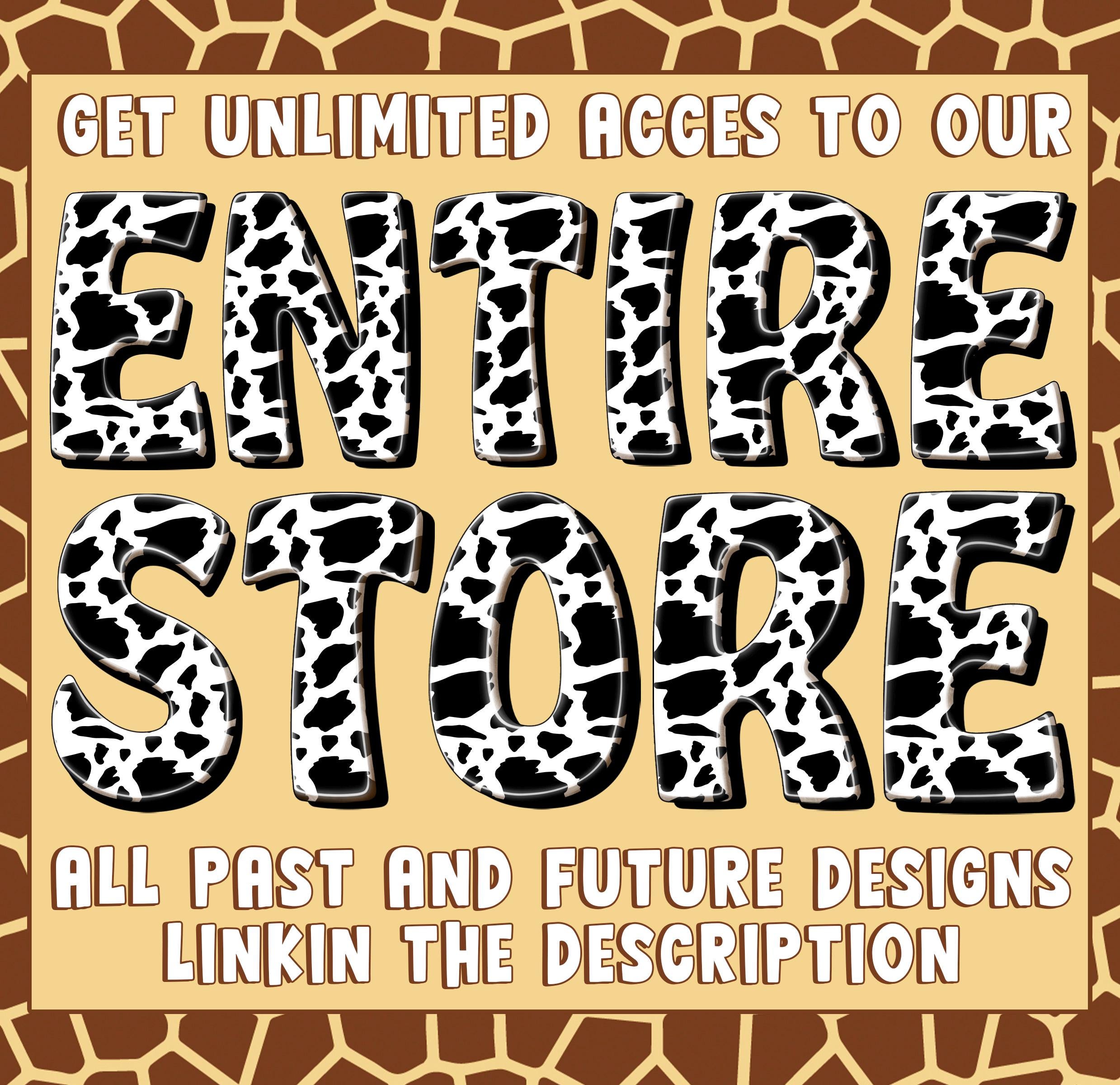 Gesamtes Shop-Bundle, alle vergangenen und zukünftigen Designs, Lizenz für kommerzielle Nutzung, Google Drive Access, Gesamter Etsy-Shop, PNG-Bundle, digitaler Download