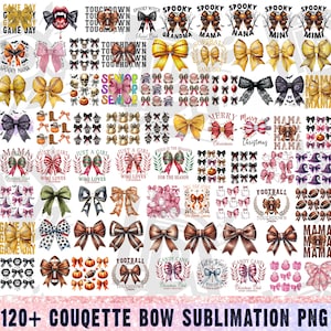 120+ Halloween Bundle png, Coquette Bow bundle png, Halloween bundle png, Mega bundle png, Spooky Season bundle png, Sports bundle png