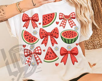 Watermelon Coquette Png, Watermelon Png, Sublimation Design, Summer Png, Summer Vibes Png, Trendy Summer Png, Girly Summer Png, Fruit Png
