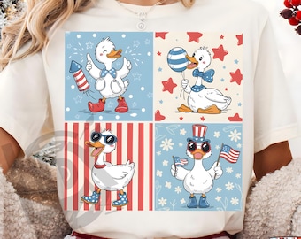 Patriotic Goose Png, 4th Goose Png, Retro 4th of July Png, America Coquette Png, Funny July 4th Png, Independence Day Png, Patriotic Png