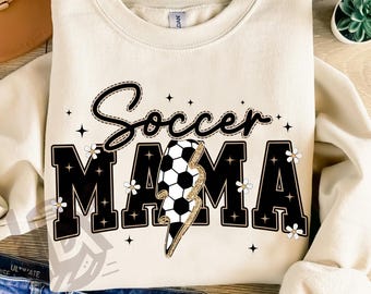 Soccer Varsity Png, Lightning Soccer Png Sublimation, Soccer Png, Retro Soccer Png Shirt Design, Soccer Mama Png, Download, Mama Design png