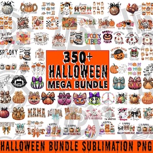 350+ Halloween Mega Bundle PNG, Halloween png bundle, Ghost PNG bundle, Pumpkin Bundle png, Fall Halloween Bundle, Halloween Designs Bundle