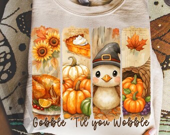 Thankful Png, Thanksgiving Turkey Png, Coquette Thanksgiving Png, Gobble Png, Fall Turkey Png, Pumpkin Spice Png, Autumn Png, Fall Png