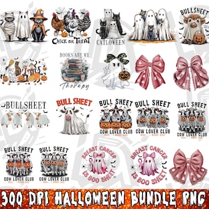 20 Halloween Mega Bundle Png, Halloween Bundle Png, Ghost Bundle Png, Pumpkin Bundle Png, Fall Halloween Bundle, Halloween Designs Bundle