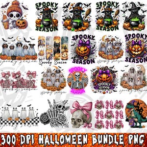 20 Halloween Mega Bundle Png, Halloween Bundle Png, Ghost Bundle Png, Pumpkin Bundle Png, Fall Halloween Bundle, Halloween Designs Bundle