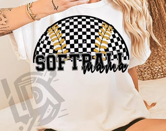 Softball Mama Png, Softball Coquette Bow Png, Checkered Softball Png, Sublimation, Game Day Png, Coquette Game Day, Softball Png, Mom Png