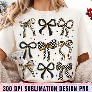 Checkered Coquette Bow Png, Coquette Bow Png, Checkered Bow Png, Bow Png, Checkered Png, Trendy Png, Checkered Bow Png, Sublimation Designs