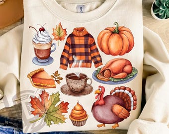Pumpkin Season Png, Fall Png, Trendy fall design, Pumpkin spice png, Fall design, Aesthetic png, Autumn PNG, Pumpkin Patch png, Turkey png