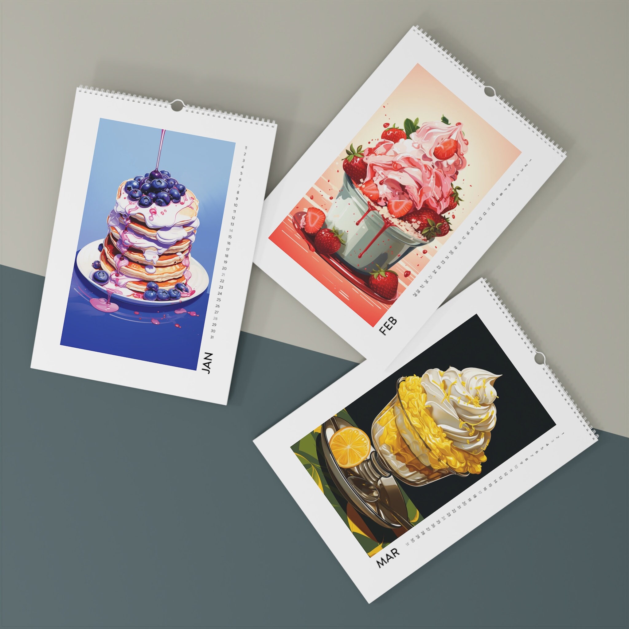 Foodie Wall Calendar 2024 Delicious Year of Foods Culinary Delights ...