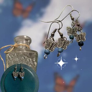 Butterfly Blue Earrings