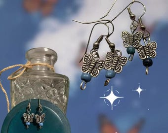 Butterfly Blue Earrings