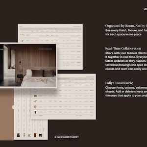Interior Design FFE Schedule Template | Canva, Powerpoint, Adobe InDesign, Google Sheets, Excel image 4