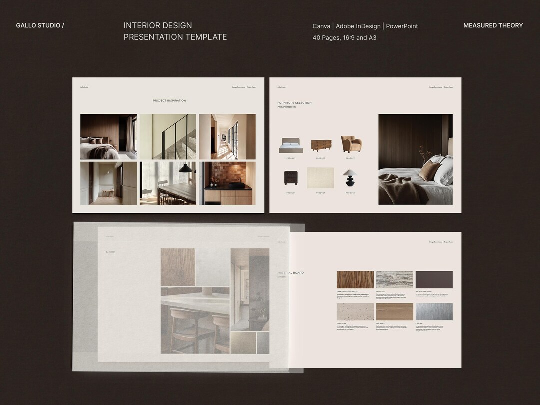Interior Design Presentation Template for Designers and Architects ...