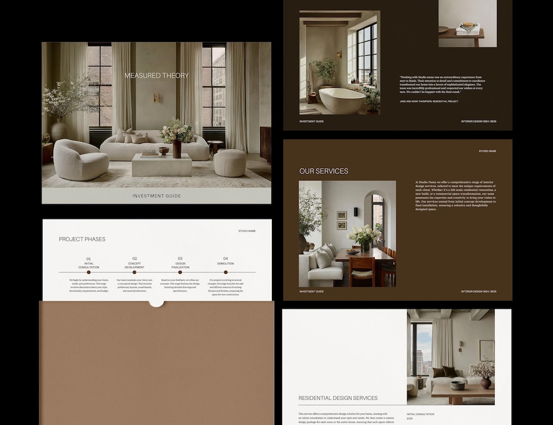 Interior Design Investment Guide Template: Canva & Powerpoint (28 Pages ...