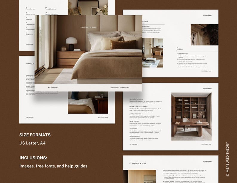 Interior Design Fee Proposal Template for Designers, Edit in Canva ...