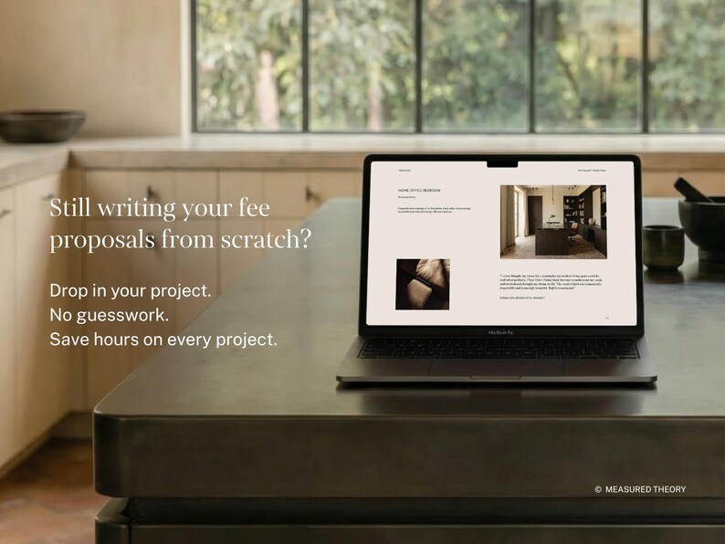 Interior Design Fee Proposal Template | Canva, Indesign, Powerpoint (A4 ...