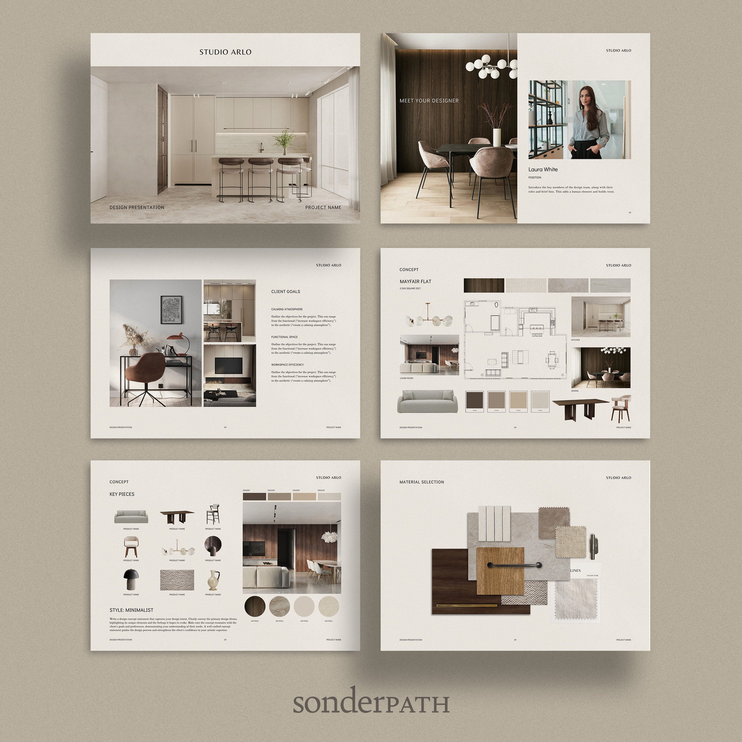 Interior Design Presentation Template for Interior Designers, Interior Interior Design Presentation Template for Interior Designers, Interior