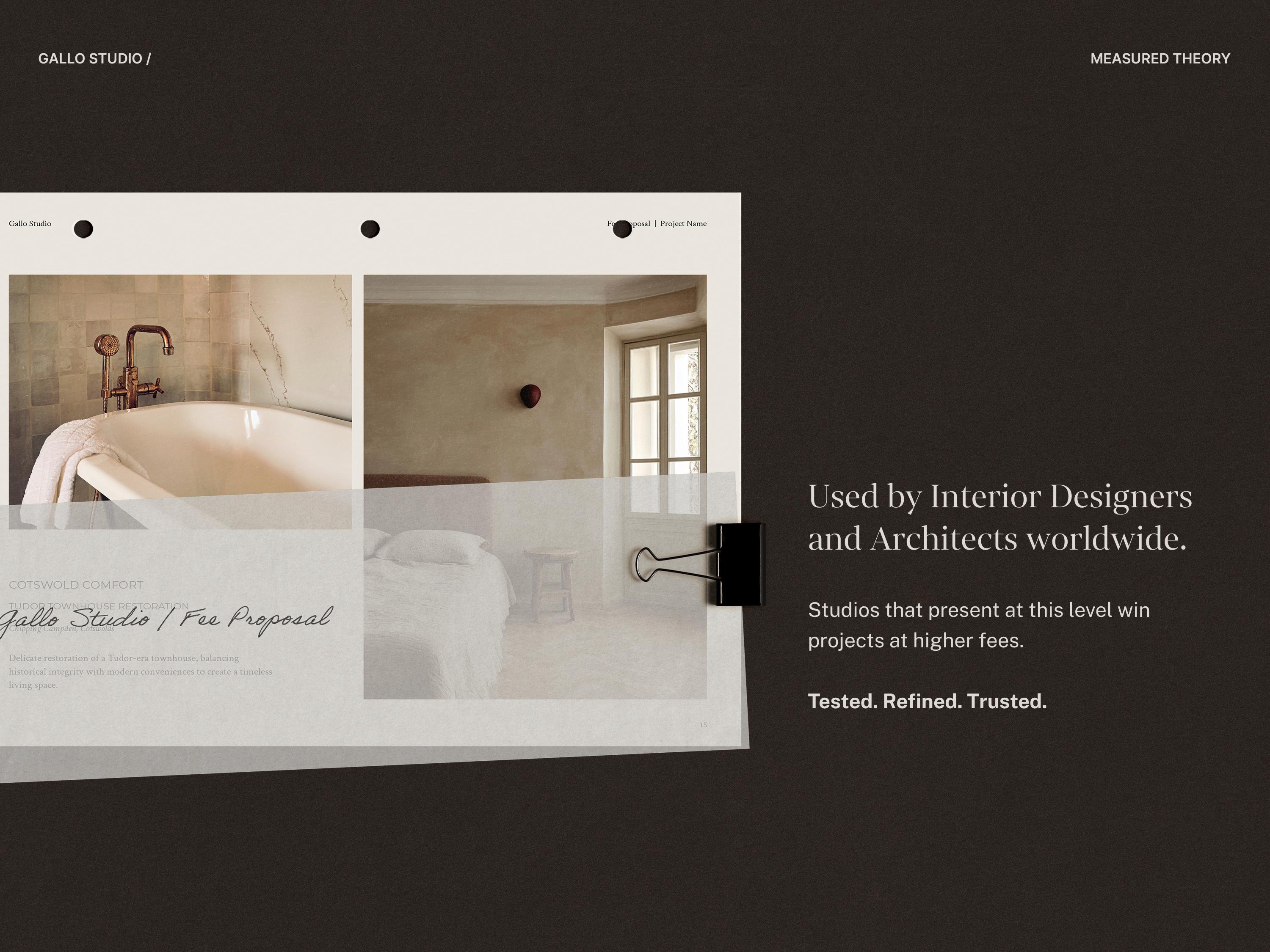 Interior Design Fee Proposal Template | Canva, Indesign, Powerpoint (A4 ...