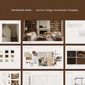 Presentationsmall för inredning | Canva, PowerPoint, InDesign