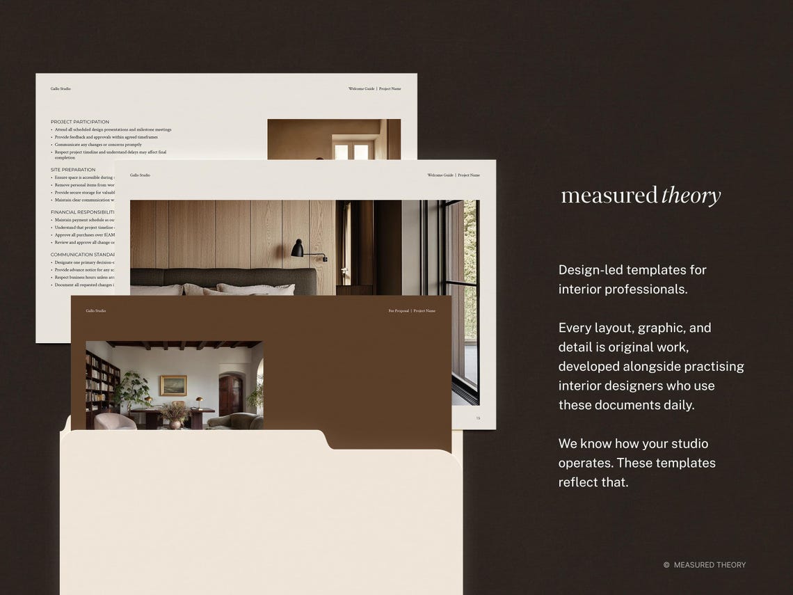 Interior Design Welcome Guide Template for Interior Designers, Welcome ...