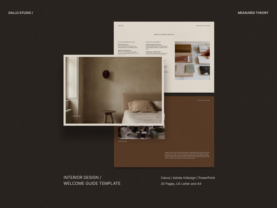 Interior Design Welcome Guide Template for Interior Designers, Welcome ...