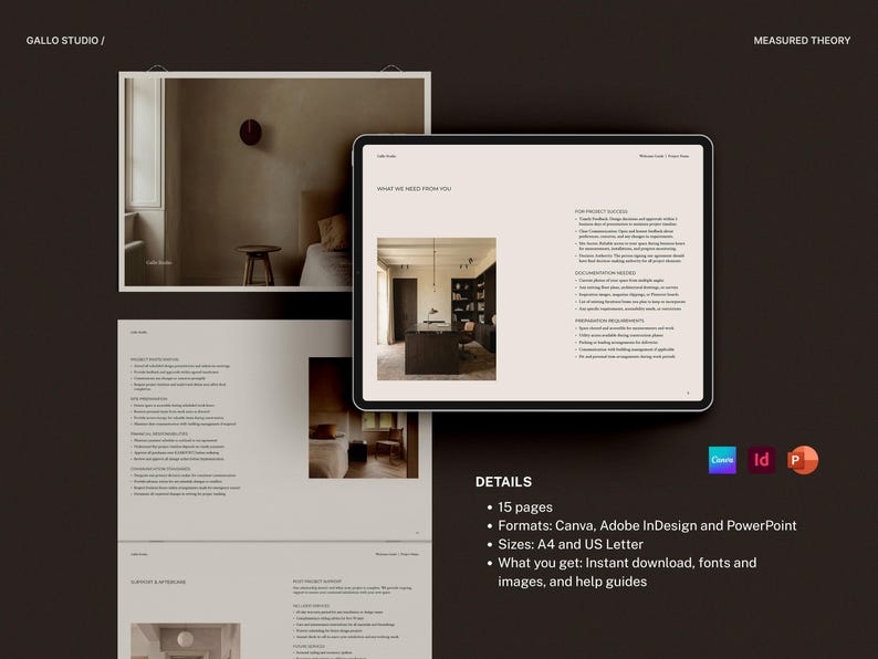 Interior Design Welcome Guide Template for Interior Designers, Welcome ...