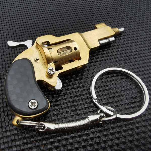 Macleod Origin V2, 2 mm working pinfire miniature pistol model, key ring